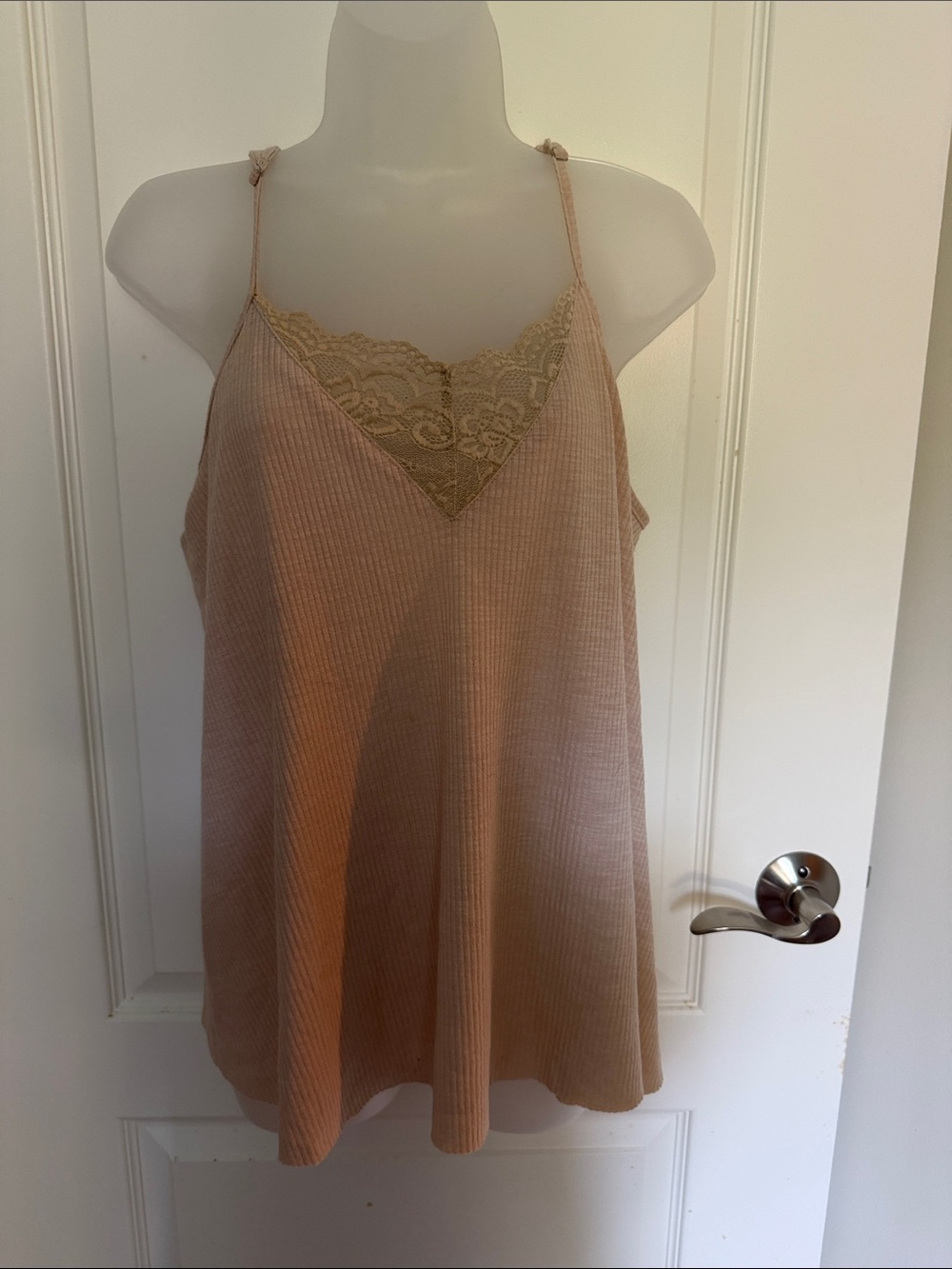 POL Lace-Trim Tank Top size M